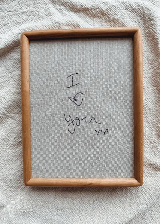 Personalised Handwriting Embroidery